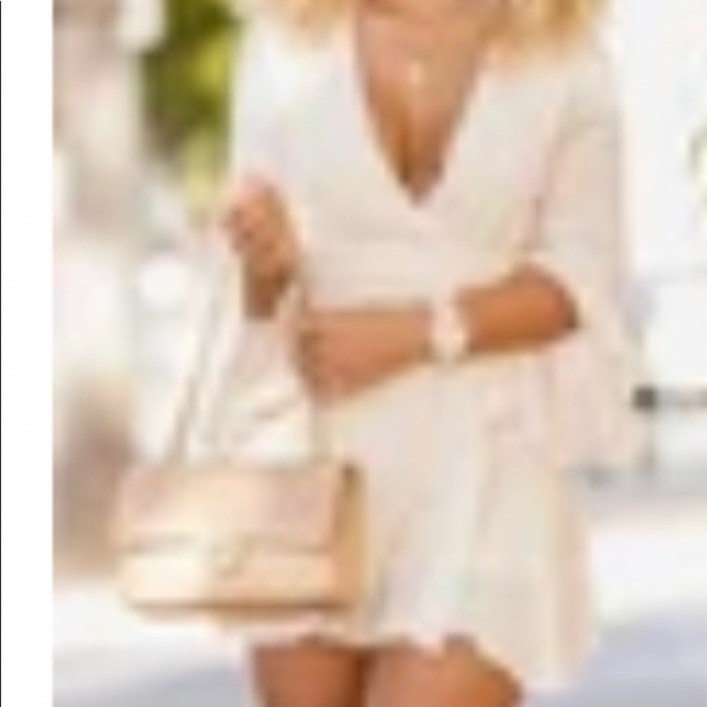 Ivory white romper size 1x
